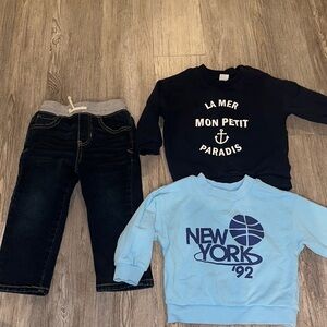 Toddler H&M Sweatshirts and Jeans Bundle